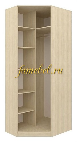 Шкаф угловой однодверный, комбинированный.