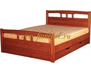 Кровать Флирт 1 массив сосны, две спинки.