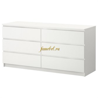 Комод Стефани 3 белый, Ш.В.Г. 140х75х45 см.