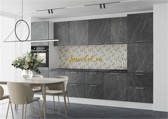 Кухня Оптима МДФ 3400 гранит дым