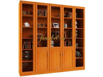 {{photo.Alt || photo.Description || 'Шкаф для книг Гала 5.3 пять дверей цвет вишня'}}