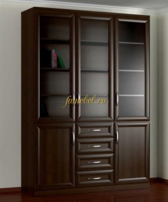 Шкаф книжный 3.8 темный Шкаф книжный 3.8 темный