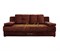 Амстердам Мини люкс диван еврокнижка велюр коричневый