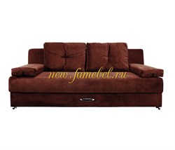 Амстердам Мини люкс диван еврокнижка велюр коричневый