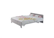 Кровать Виктор 160х200, цвет белый/бетон