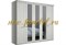 Шкаф София 9 МДФ, цвет белый, размер 200х220х50 см, с зеркалами